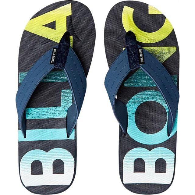 Billabong All Day Theme Boy Kids-Boys Beach Slippers Navy S2Ff02-21