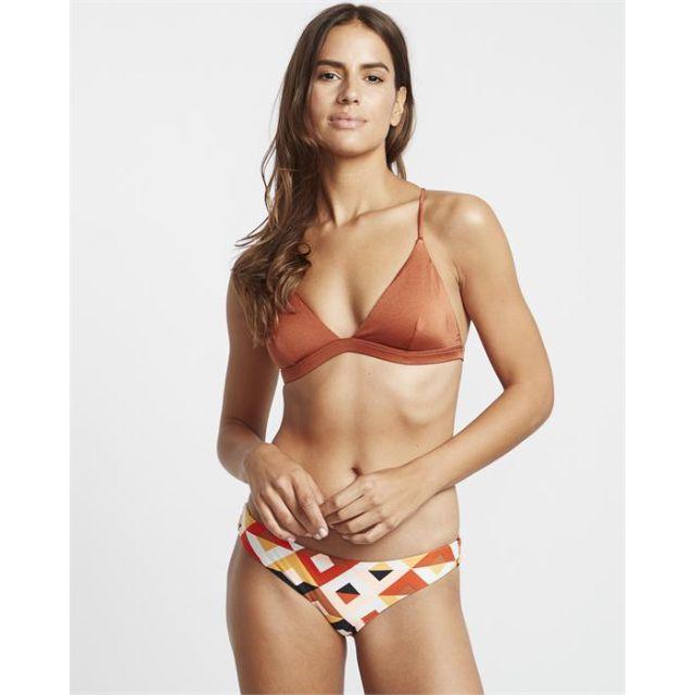 Billabong S.S Crossed Back Tri Women Beach Bikini Bra Henna S3St06-4133