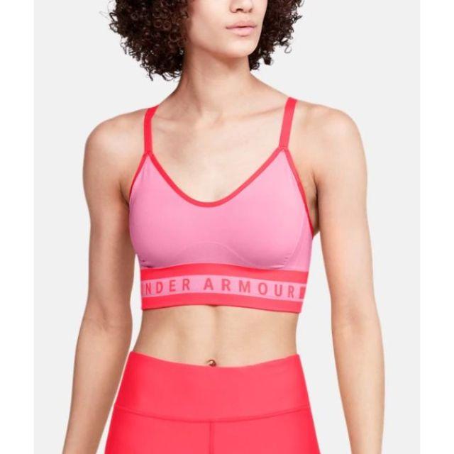 Under Armour Seamless Longline Bra Women Training Bra Pink Ua1322552-691