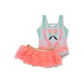 Shade Critters Flamingostripe W/Skrt Infant-Girls Beach Monokini Pink And Green Sg01A-050