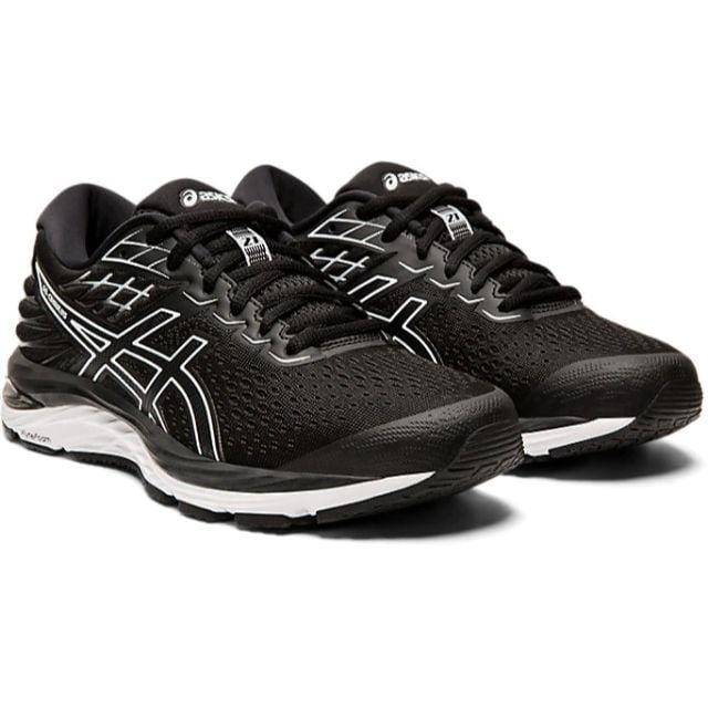 Asics Gel Cumulus 21 Women Running Shoes Black White