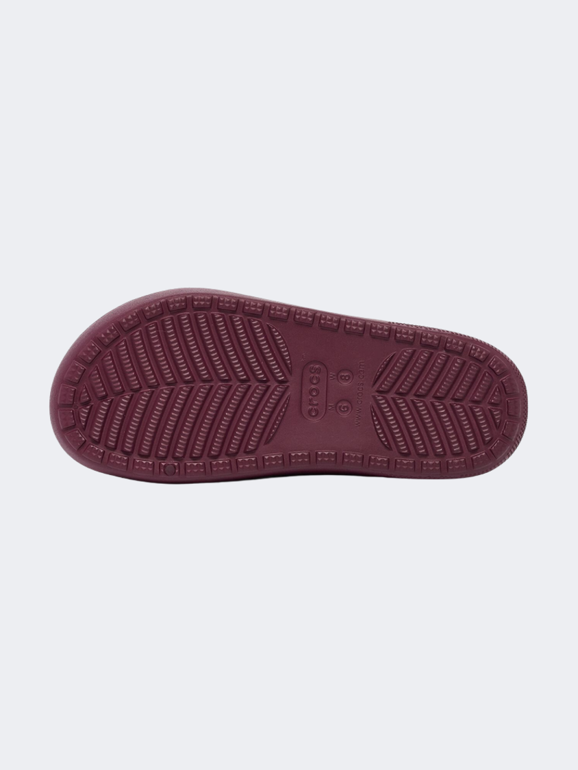 Crocs Classic Cozzzy Unisex Lifestyle Slippers Dark Red 207446-612