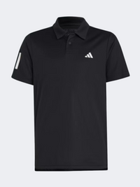 Adidas Club 3S Kids Unisex Tennis Polo Short Sleeve Black/White