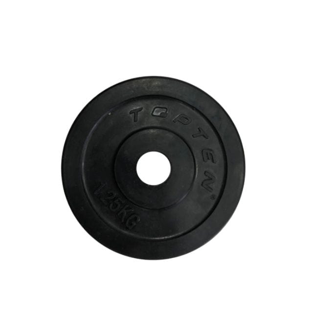 Irm-Fitness Factory Rubber Covered Plates W/O Ring 1.25Kg Black Rp-001