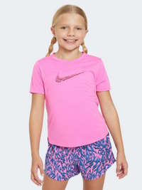 Nike One Girls Lifestyle T-Shirt Playful Pink