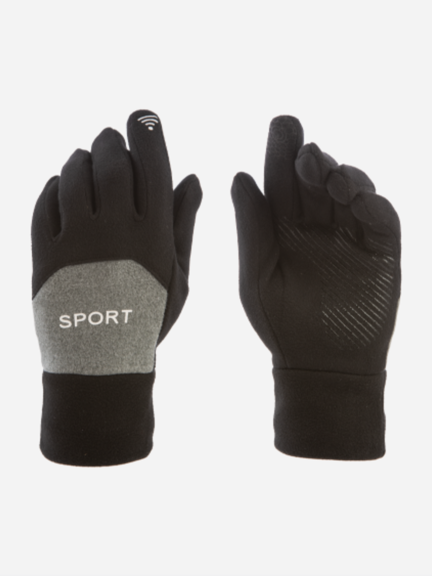 Aln Accessories Ms23-049 Unisex Skiing Gloves Black