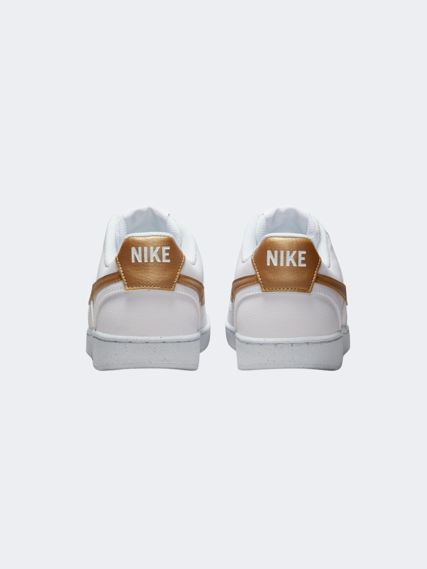 Nike Court Vision Women Lifestyle Shoes White/Gold