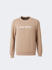 Erke Pullover Men Training Sweatshirt Light Brown