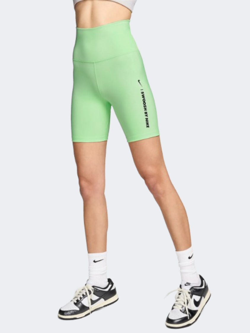 Nike One High Rise Women Training Short Vapour Green/Black