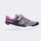 Lotto Spacelite Amf Ps Girls Running Shoes Grey/Titan/Black