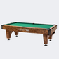 Fas Golden Billiard Pool Table Brown/Green