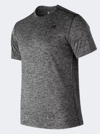 New Balance Core Heathered Men Performance T-Shirt Black Heather