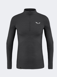 Salewa Zebru Men Hiking Long Sleeve Grey Onyx