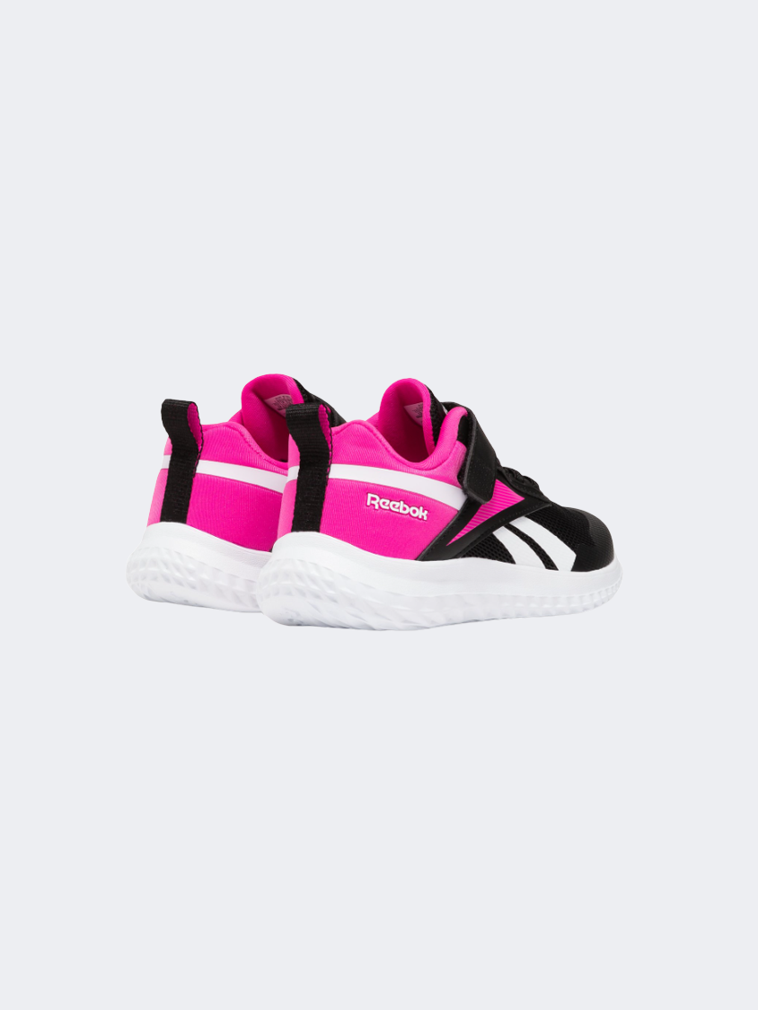 Reebok Rush Runner 5 Kids-Girls Running Shoes Black/Pink/White