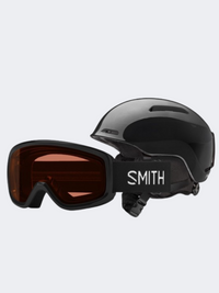 Smith Glide Kids Skiing Protection Black/Rose Copper