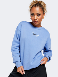 Nike Phoenix Women Lifestyle Sweatshirt Blue