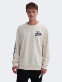 Anta Vintage Men Lifestyle Sweatshirt Off White
