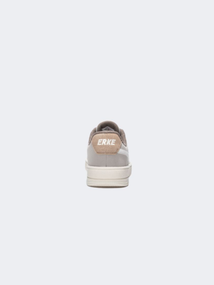 Erke Skateboard Women Lifestyle Shoes Light Brown/Light Grey