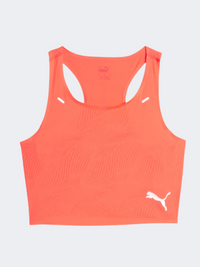 Puma Run Ultraspun Women Running Tank Fire Orchid