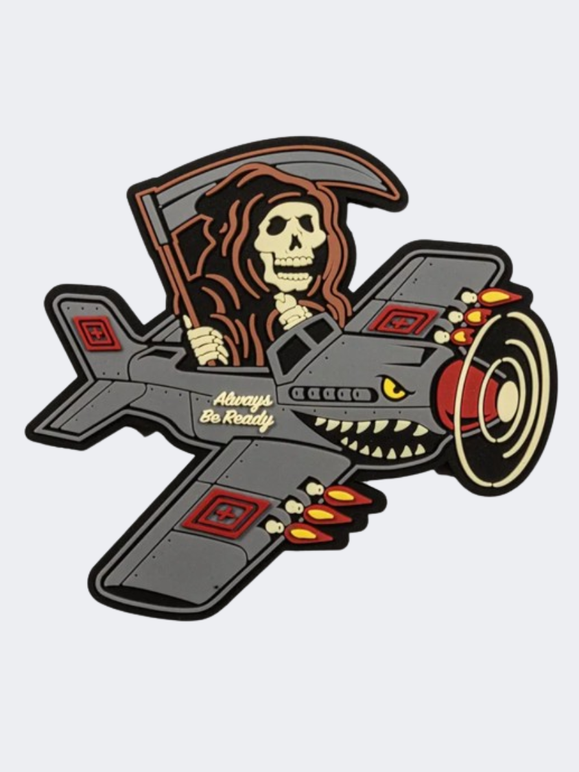 5-11 Grim Reaper Pilot Tactical Patch Grey/Black