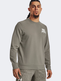 Under Armour Rival Men Lifestyle Sweatshirt Grove Green/White