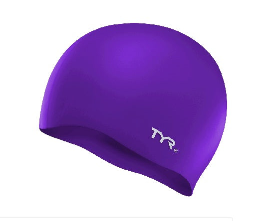 Tyr Unisex Swimming Lcs-510 Silcn Cap No Wrnkl Purple Swim Cap