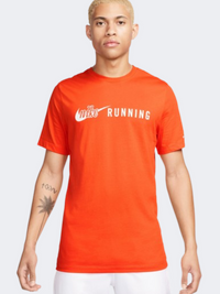 Nike Run Energy Men Running T-Shirt Safety Orange