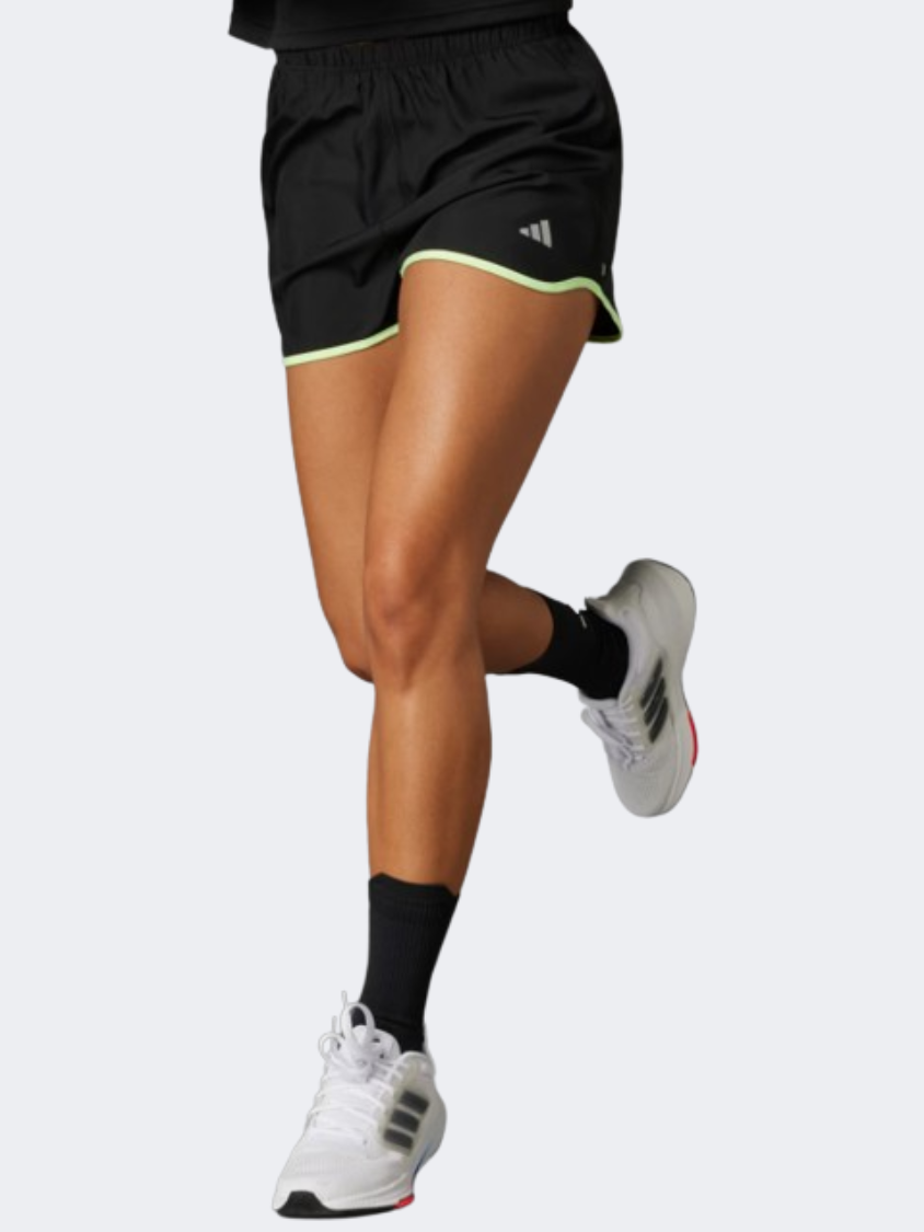 Adidas Run It Women Running Short Black/Green – MikeSport Lebanon