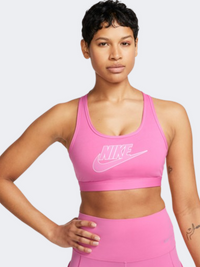 Nike Swoosh Futura Women Training Bra Pink/White
