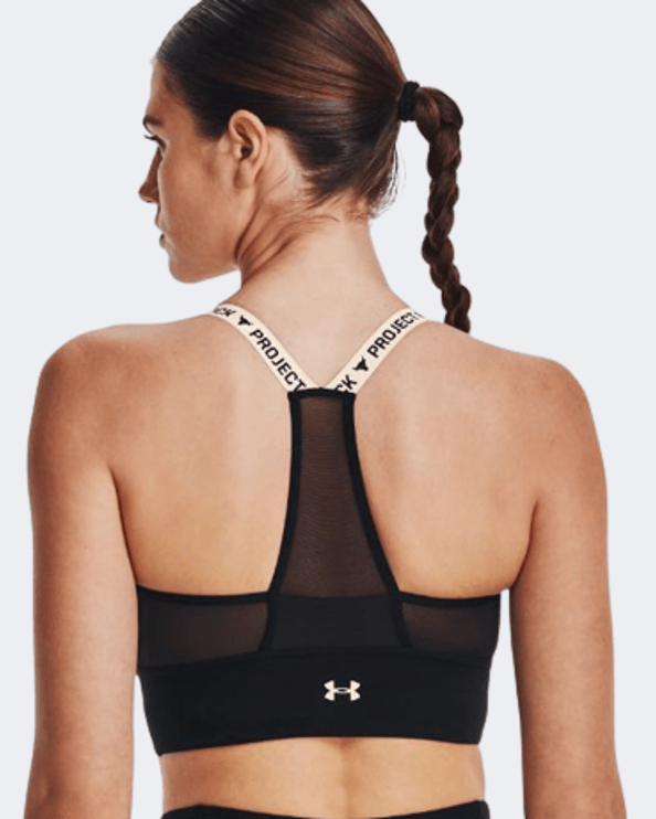 Under Armour Project Rock Infinity Mid Women Training Bra Black