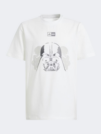 Adidas Star Wars Graphic Boys Sportswear T-Shirt White/Black
