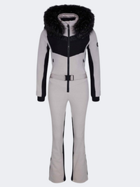 Sportalm Ohlsen Kap Women Skiing Overall Taupe Pink