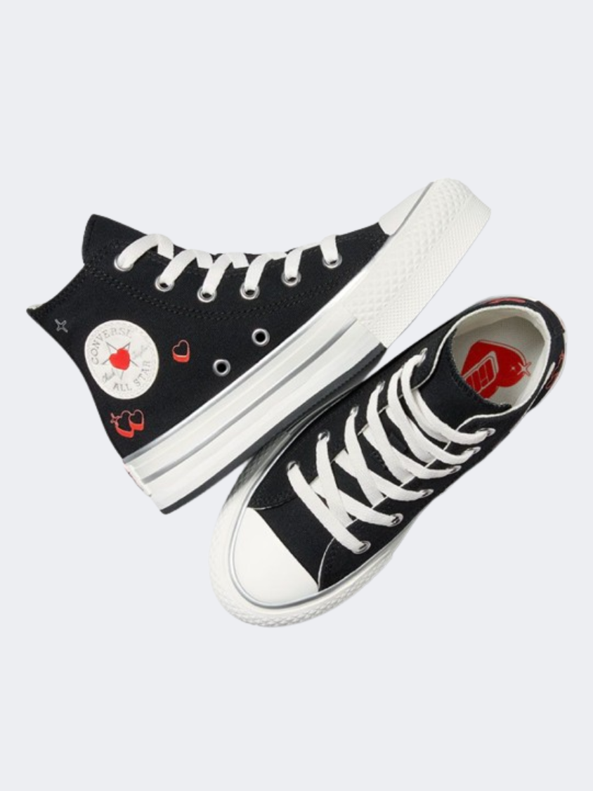 Converse All Star Eva Lift Platform Y2K Ps Girls Lifetsyle Shoes Black/Vintage White