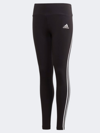 Adidas 3 Stripes Kids-Girls Training Tight Black/White