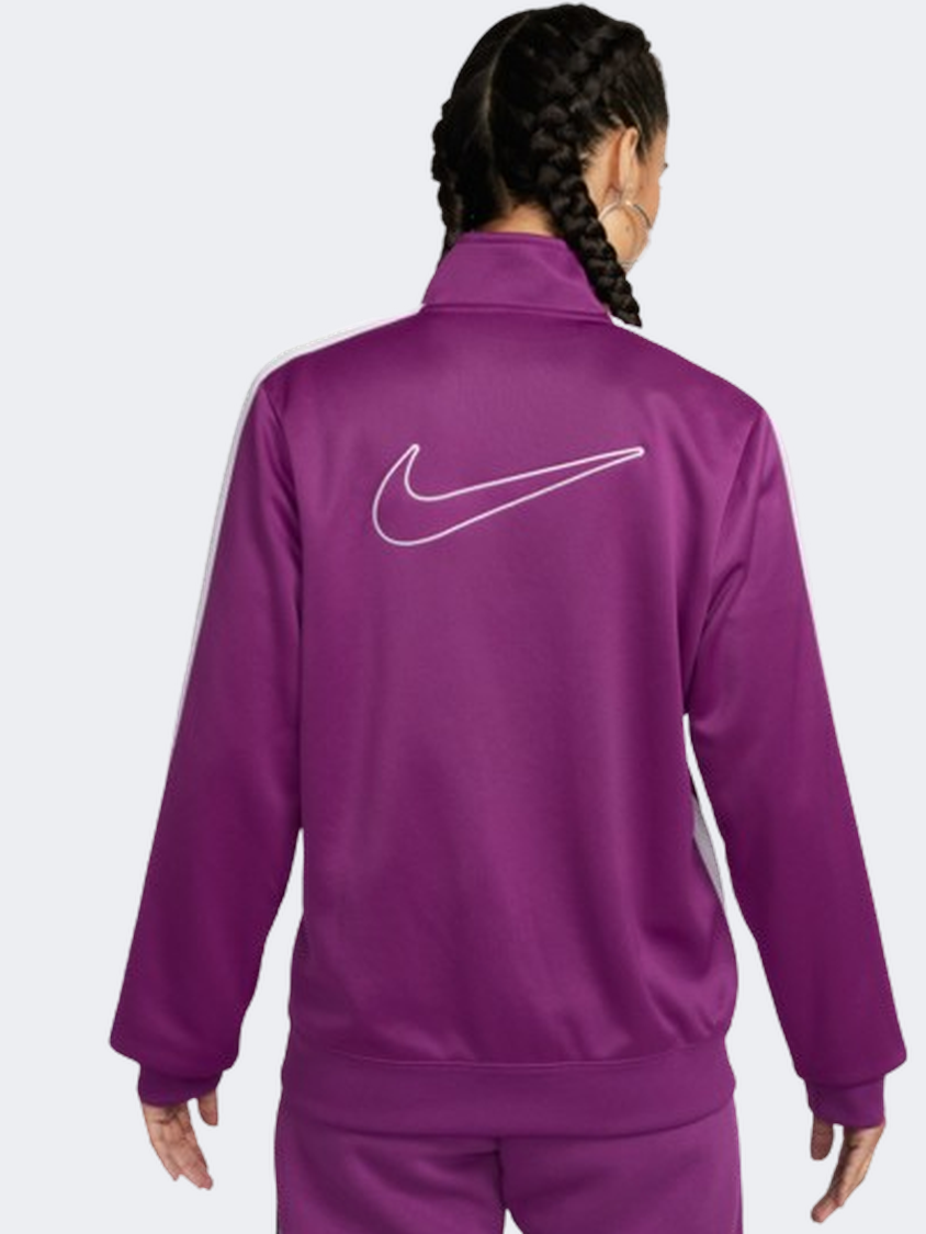 Nike Sportswear Women Lifestyle Jacket Bold Berry/White