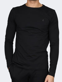 Oil And Gaz Classic Men Lifestyle R.Neck Long Sleeve Black