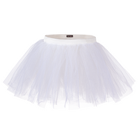 TopTen 5 Layer Tutu Kids-Girls Ballet Skirt White Chts01