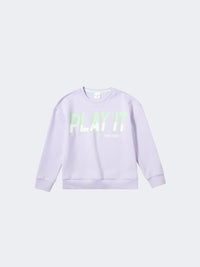 Erke Pullover Kids-Girls Training Sweatshirt Light Purple