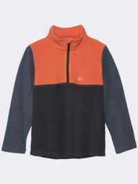 Color Kids Boys Skiing Fleece Orange/Grey