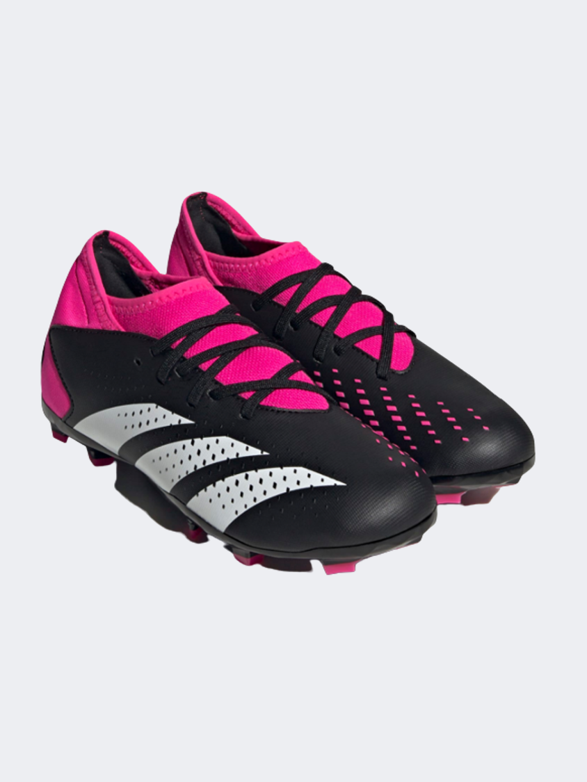 Adidas Predator Accuracy.3 Firm Ground Kids Football Shoes Black/Pink