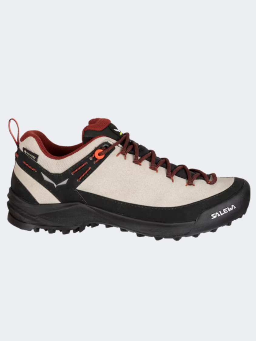 Salewa Wildfire Women Hiking Shoes Beige Oatmeal/Black
