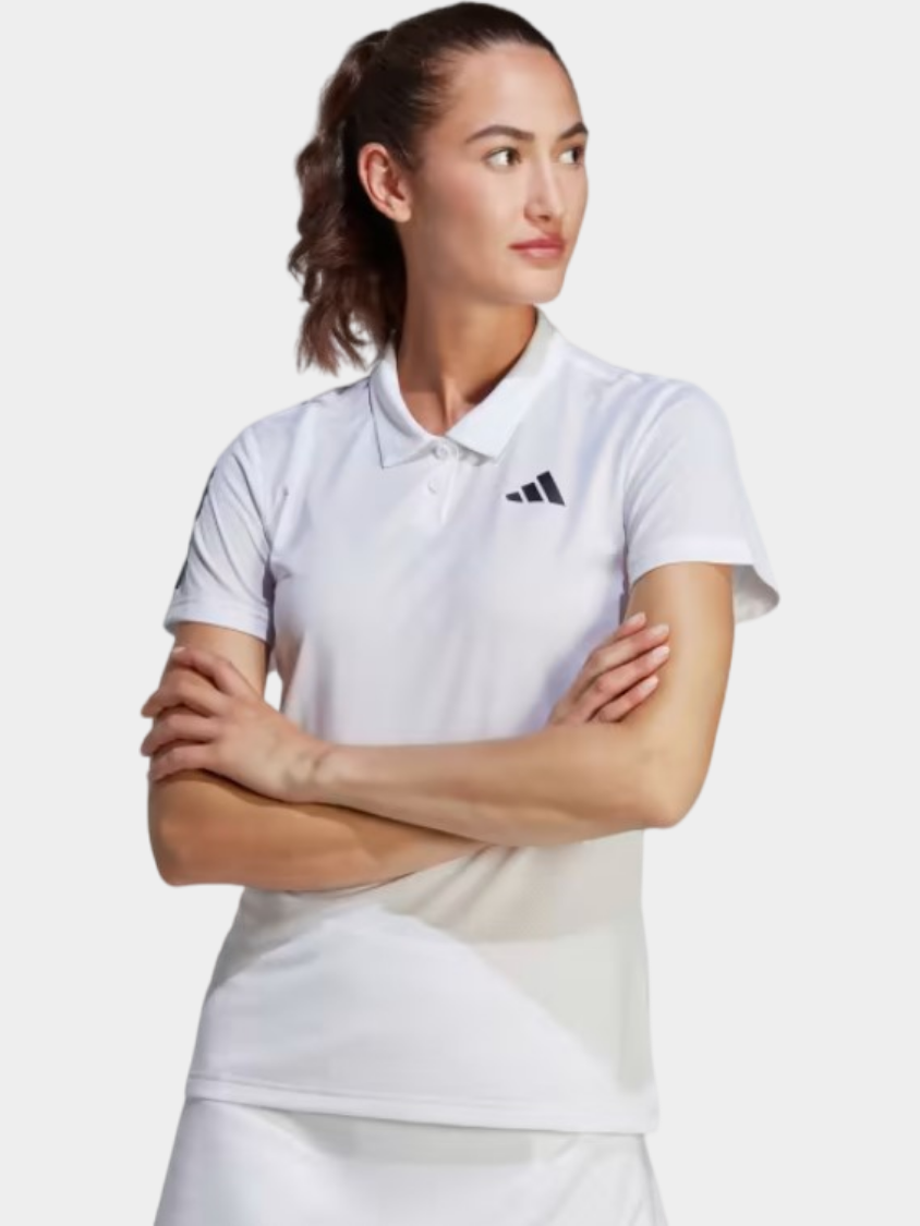 Adidas Club Women Tennis Polo Short Sleeve White