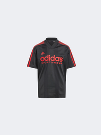 Adidas Tiro Kids-Boys Sportswear T-Shirt Black/Better Scarlet