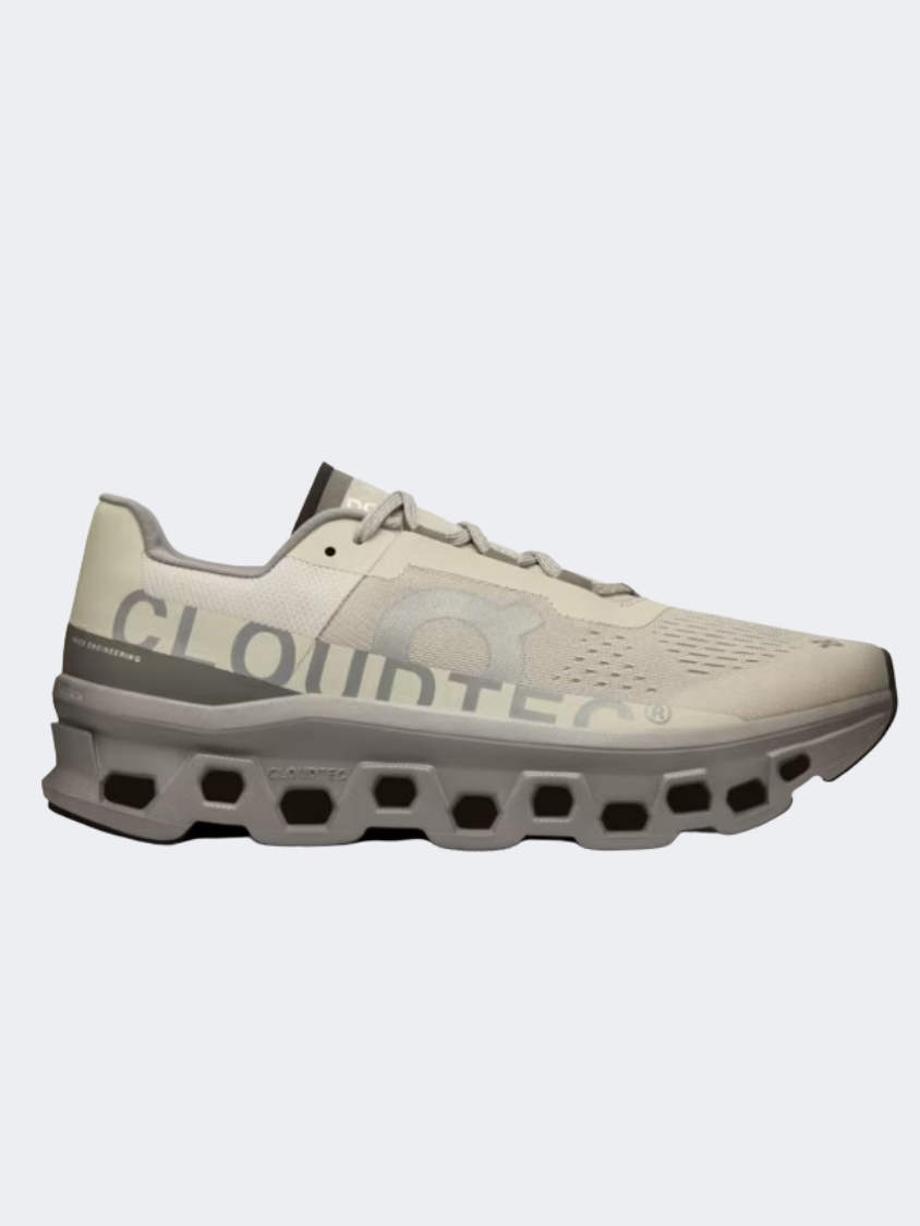 On Cloudmonster Men Running Shoes Ice/Alloy