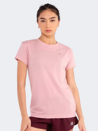 New Balance Relentless Hearthertech Women Performanc T-Shirt Pink Moon