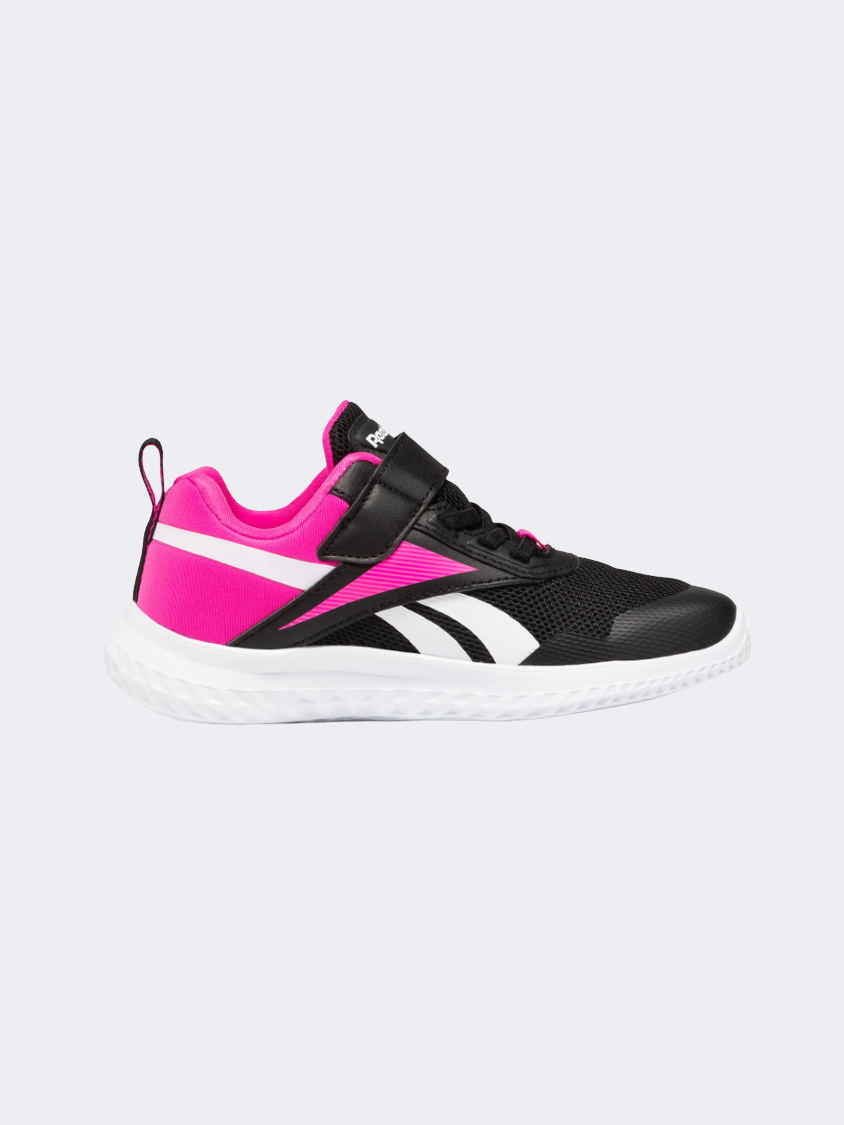 Reebok Rush Runner 5 Kids-Girls Running Shoes Black/Pink/White