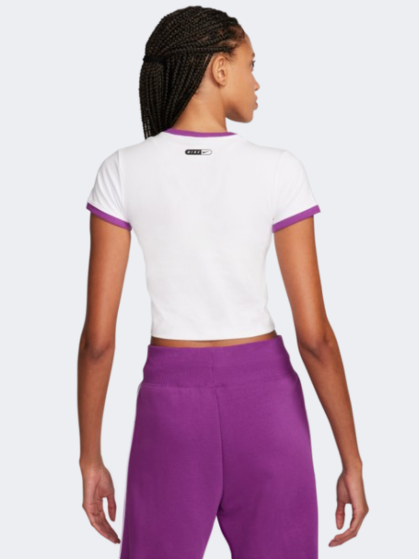 Nike Bby Women Lifestyle T-Shirt White/Bold Berry
