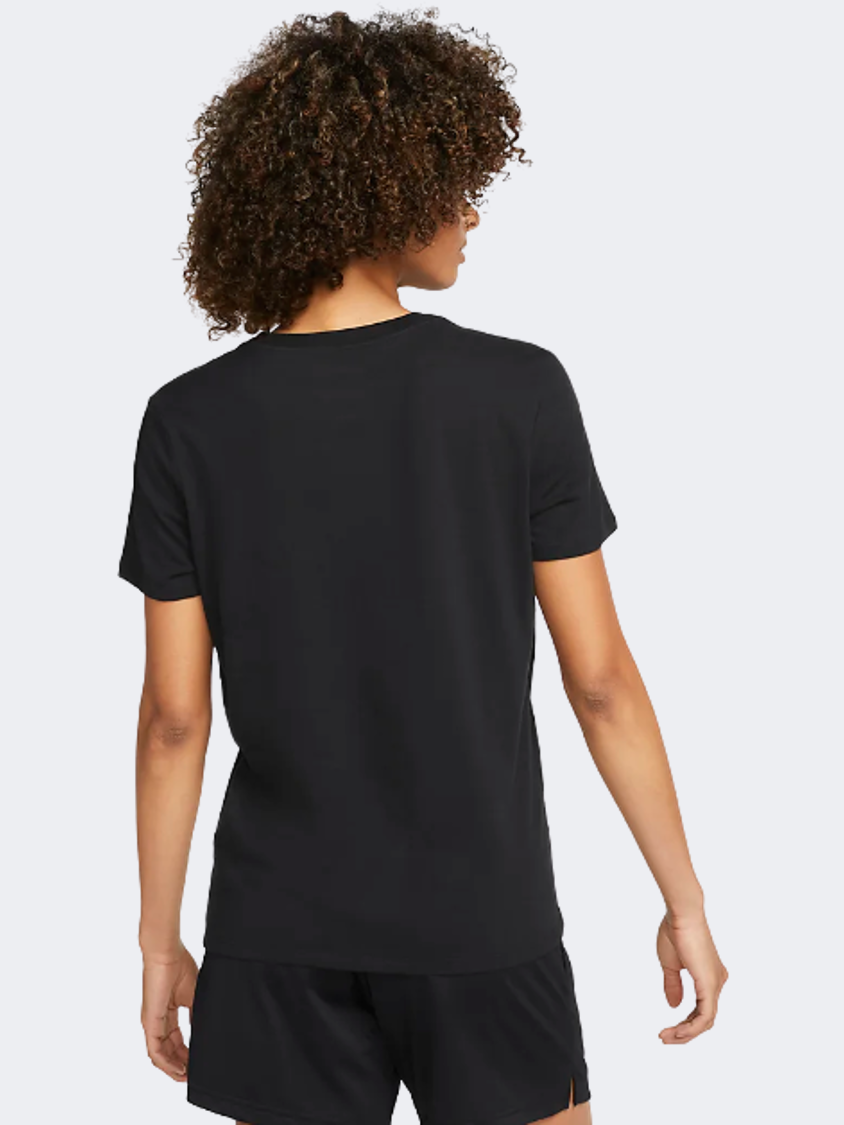 Nike Dri-Fit Swoosh Women Training T-Shirt Black/White