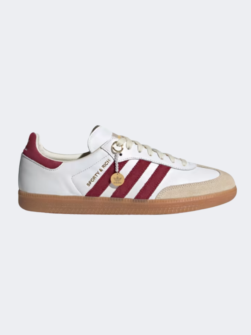 Adidas Samba Og Sporty And Rich Unisex Original Shoes White/Burgundy