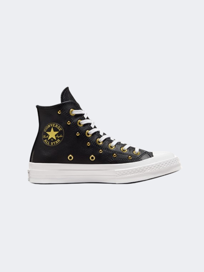 Gold chucks best sale shoes